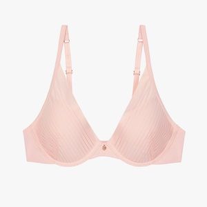 ThirdLove Seamless Stripe Plunge in Black